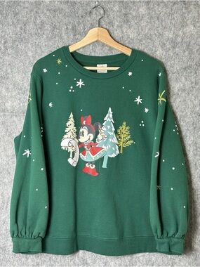 Vintage Disney Minnie Mouse Christmas Crewneck Sweatshirt